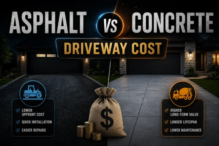 Asphalt vs Concrete Driveway